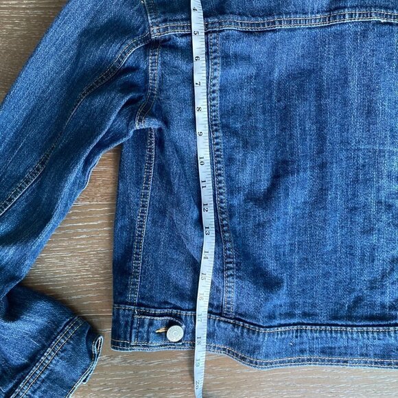 Cherokee Distressed Denim Jacket | Blue | L - Picture 5 of 7